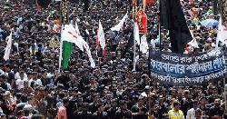 হোসেনি দালান থেকে তাজিয়া মিছিল শুরু
