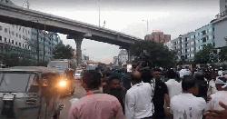 ৫ ঘণ্টা পর বনানীতে যান চলাচল শুরু