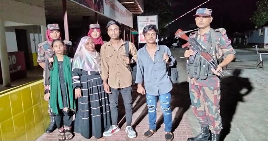 পঞ্চগড় সীমান্তে ৯ জনকে পুশইন করেছে বিএসএফ।