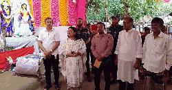 সোনাতলায় ইউএনও ও ওসির পূজামণ্ডপ পরিদর্শন