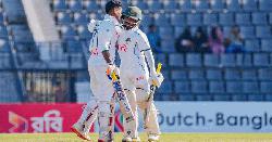 জয়-মুমিনুলের ব্যাটে দাপুটে দিন পার করলো বাংলাদেশ 