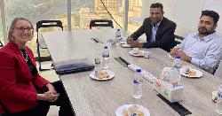 ব্রিটিশ হাইকমিশনার সারাহ কুকের সঙ্গে নাহিদ ইসলামের বৈঠক