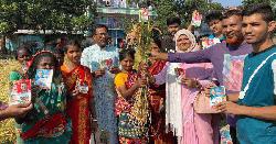 নওগাঁ-৩ আসনে ত্রয়োদশ জাতীয় নির্বাচনে ব্যস্ত বিএনপি প্রার্থীর কর্মী-সমর্থকরা