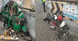 মৌচাক ফ্লাইওভারে অটোরিকশা-বাইকের সংঘর্ষ, নিহত ২