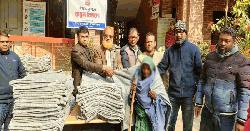 উ‌লিপু‌রে আর‌ডি আর এস উদ্যোগে  শীতার্তের মাঝে কম্বল বিতরণ