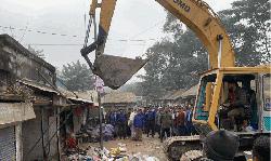 দেবীদ্বারে ২৫ বছরের দখল উচ্ছেদ, ফিরল জনগণের সড়ক