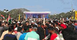 ময়মনসিংহে পৌঁছালেন তারেক রহমান, উচ্ছ্বসিত নেতাকর্মীরা