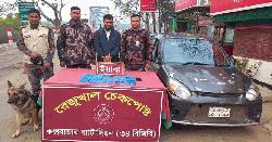 রেজুখাল চেকপোস্টে প্রাইভেটকারে মাদকসহ যুবক গ্রেপ্তার