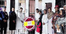 চান্দিনায় একুশের প্রথম প্রহরে শহীদদের প্রতি এমপি শাওনের শ্রদ্ধা