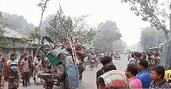 রাজশাহীতে অটোরিকশা–ভটভটির সংঘর্ষ, নিহত ৩