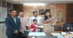 শিশু জান্নাতের পাশে ইউএনও তানজিমা আঞ্জুম সোহানিয়া 