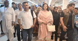 সিলেটে পৌঁছেছেন প্রধানমন্ত্রী