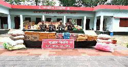 সিলেট সীমান্তে বিজিবির অভিযানে প্রায় ২ কোটি টাকার চোরাচালানী মালামাল জব্দ