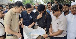 কুড়িগ্রামে প্রস্তাবিত বাংটুর ঘাট সেতু পরিদর্শনে চীনা প্রতিনিধি দল