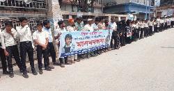 শাহজাদপুর সচেতন নাগরিক ফোরামের আয়োজনে শিশু রামিসা'র খুনিদের ফাঁসির দাবিতে মানববন্ধন