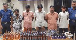 রূপগঞ্জে বিপুল পরিমাণ মাদকসহ গ্রেপ্তার ৬