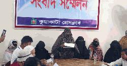 মহিপুরে জমি দখল ও হামলার অভিযোগে সংবাদ সম্মেলন