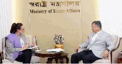 স্বরাষ্ট্রমন্ত্রীর সঙ্গে আন্তর্জাতিক অভিবাসন সংস্থার নবনিযুক্ত চিফ অব মিশনের সাক্ষাৎ