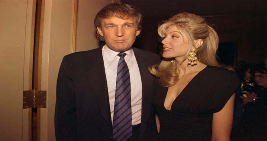 ডোনাল্ড ট্রাম্প ও তার সাবেক স্ত্রী মারলা ম্যাপলস